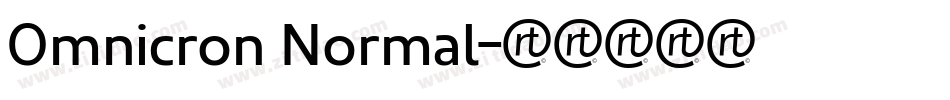 Omnicron Normal字体转换